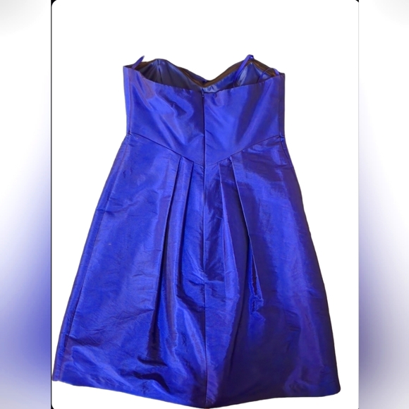Strapless Party Dress- Blue Size 2 - Picture 12 of 12
